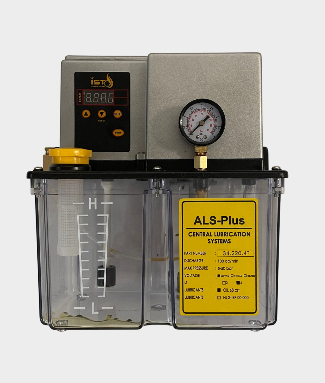 ALS-PLUS 4 LİTRE HAZNELİ  DAK./100CC  DİJİTAL TIMER KONTROLLÜ SIVI YAĞ POMPASI